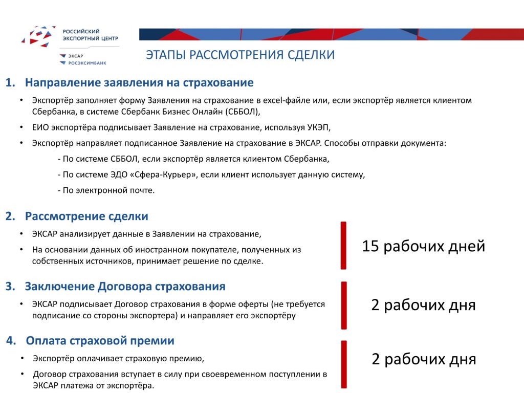 Страхование отсрочки платежа для экспортеров сегмента СМСП